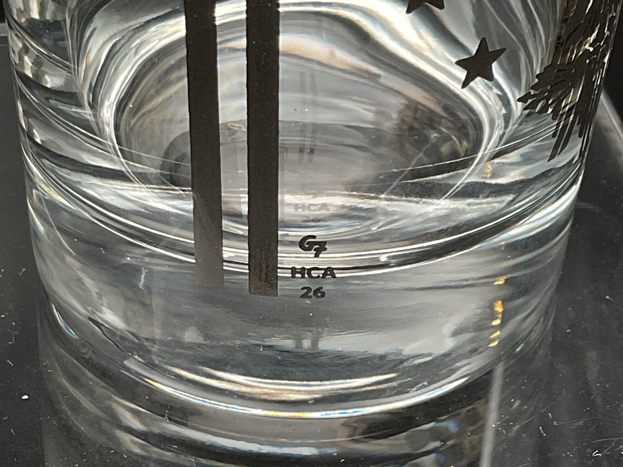 Gay Fad Victory Etch Design Glass | National Heisey Glass Museum